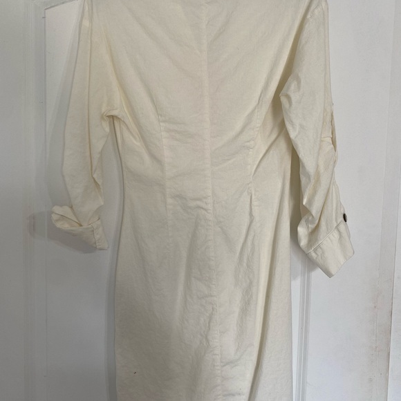 Zara Linen Ruched Front White - Picture 2 of 3